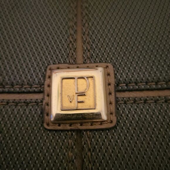 DVF Diane Von Furstenberg Tote Bag Olive Green and Brown - Picture 4 of 14